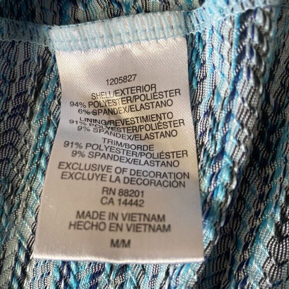 MPG Dress Womens Size M Blue Athletic Shelf Bra Racerback Golf Tennis - Picture 4 of 6